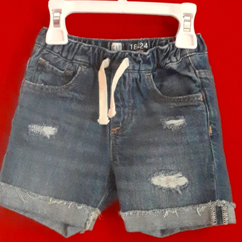 GAP Denim Toddler Distressed Shorts